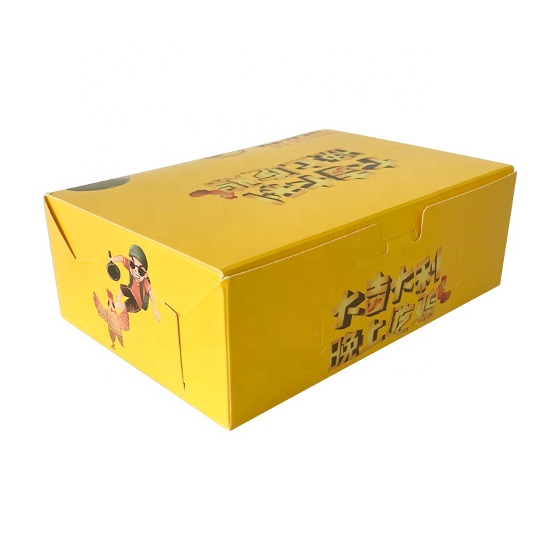 Wholesale Custom Eco-friendly Fries Burger Packing Boxes Snacks Biodegradable Food Grade Kraft Paper Boxes