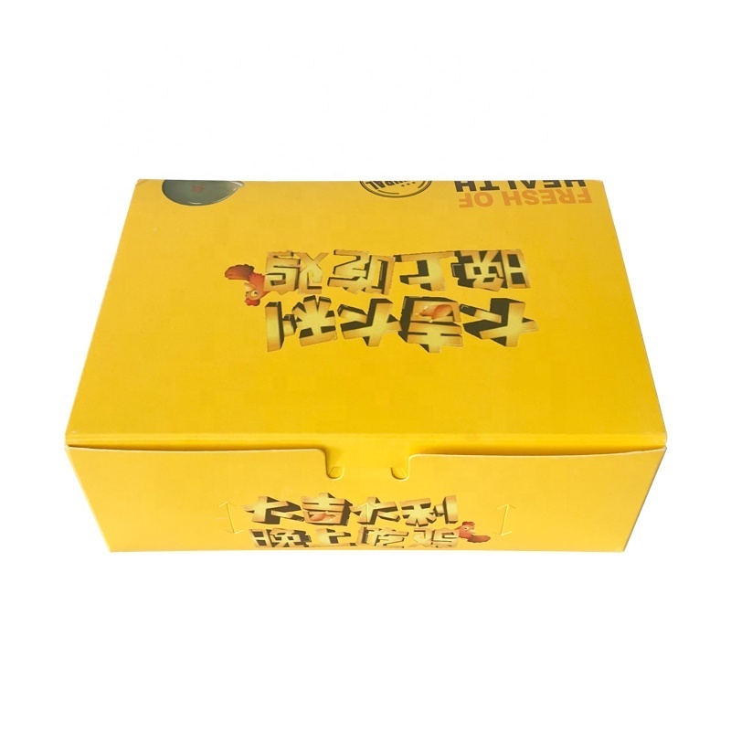 Wholesale Custom Eco-friendly Fries Burger Packing Boxes Snacks Biodegradable Food Grade Kraft Paper Boxes