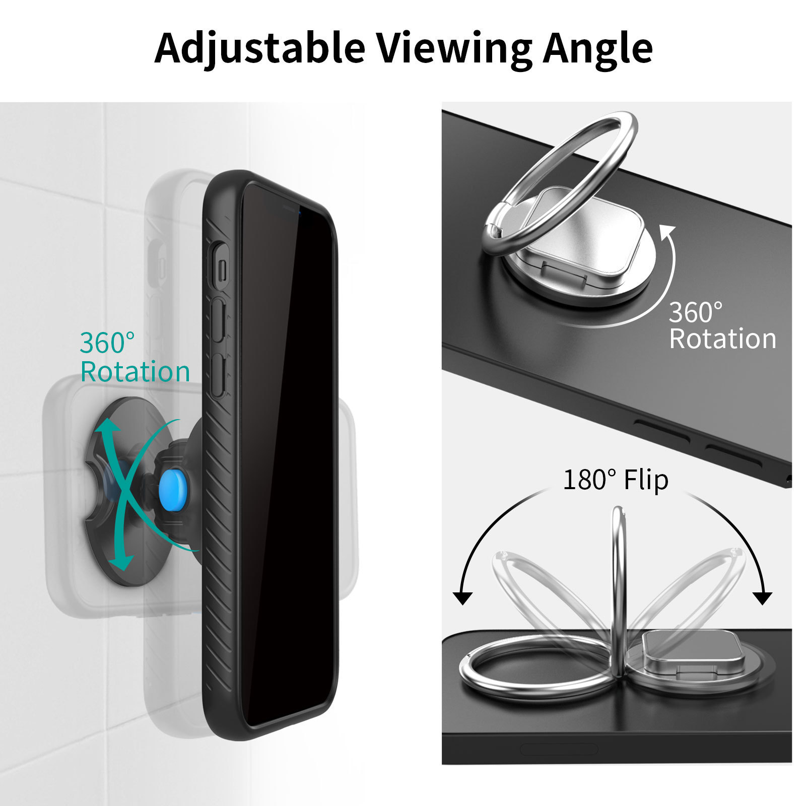 Universal Mobile Wall Mount Cell Phone Holder Stand Adhesive Smartphone Bracket Home Desk Bedroom