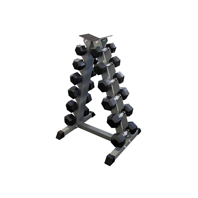 Weight Training Home A-Frame Vertical Dumbbell Set Storage Rack Holder Gym Equipment Hex 3 4 5 6 10 Tier Dumbbell Rack