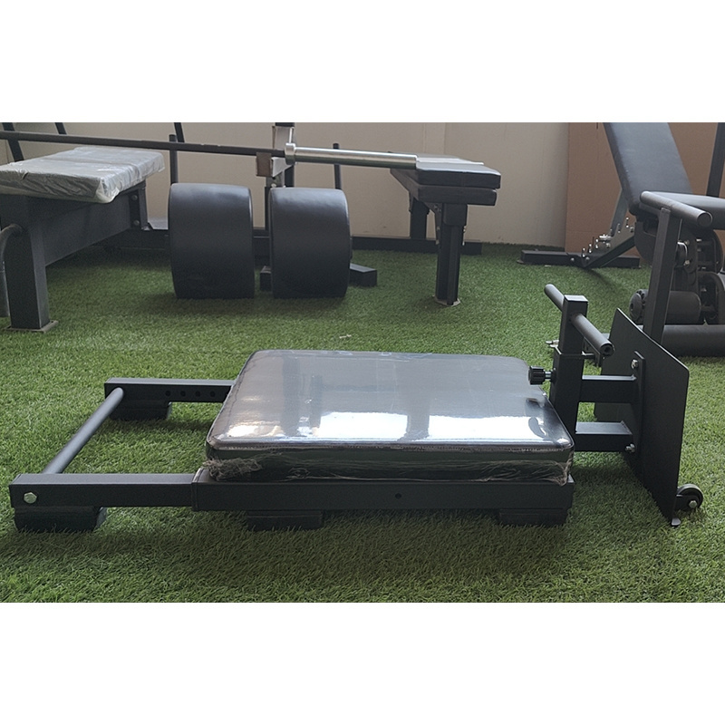 Multi Function Nordic Gym Fitness Black Floor Glute Ham Hip Developer Bench Strength Training Roman Weight Chair Trust Machine