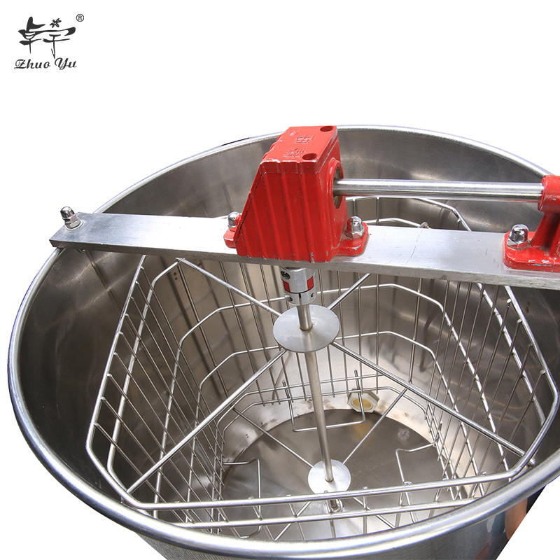 4 Frames Manual Honey Extractor/304 Stainless Steel Honey Shaking Machine Used for Honey Centrifuge