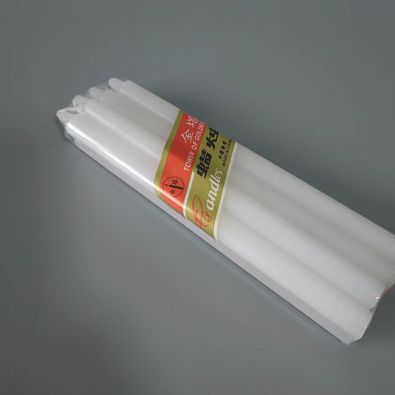 thin pillar white candles/bulk candle wax