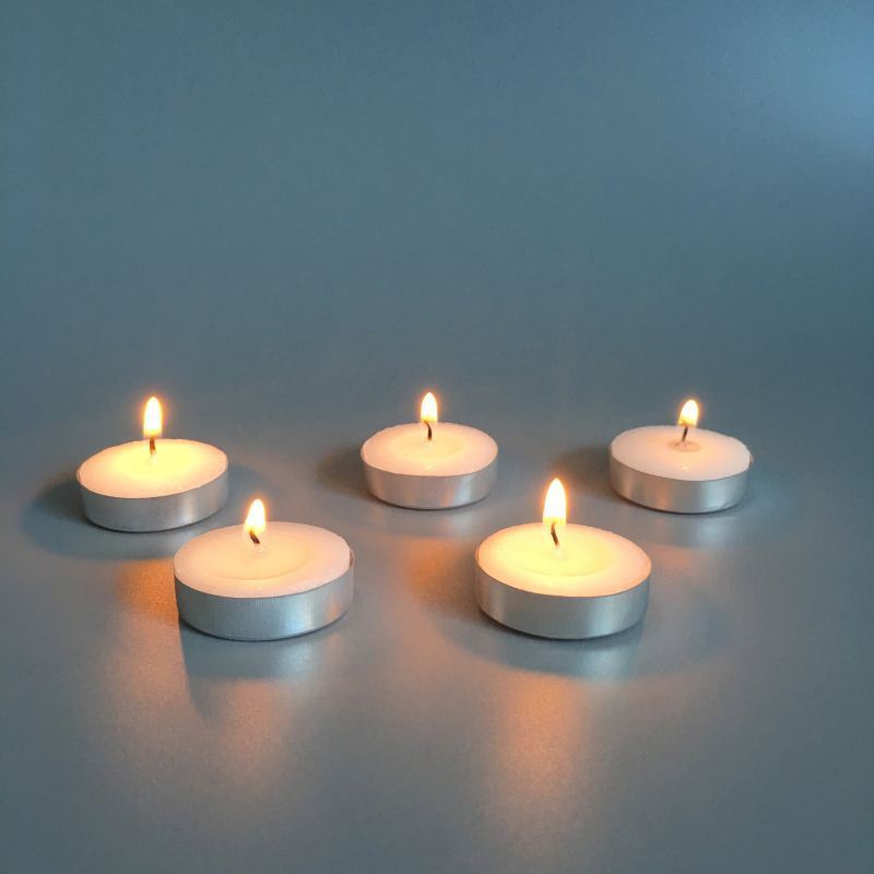 4 hours Long Burning Tea Light Candles in Aluminous Cup