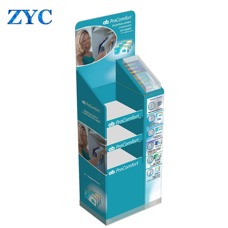 Retail Corrugated Paper Display / Promotional POP Cardboard Display for Umbrella