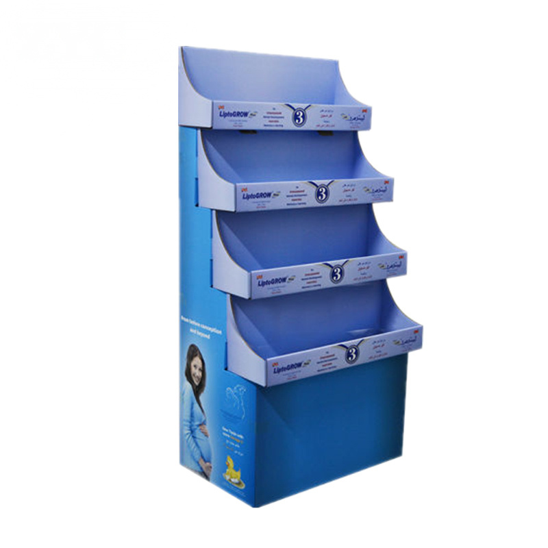 Point of Sale Floor Stand Cardboard Shipper Display for Retail Store