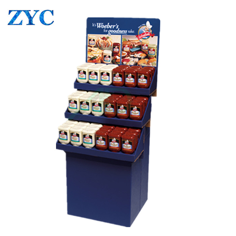 Point of Sale Floor Stand Cardboard Shipper Display for Retail Store