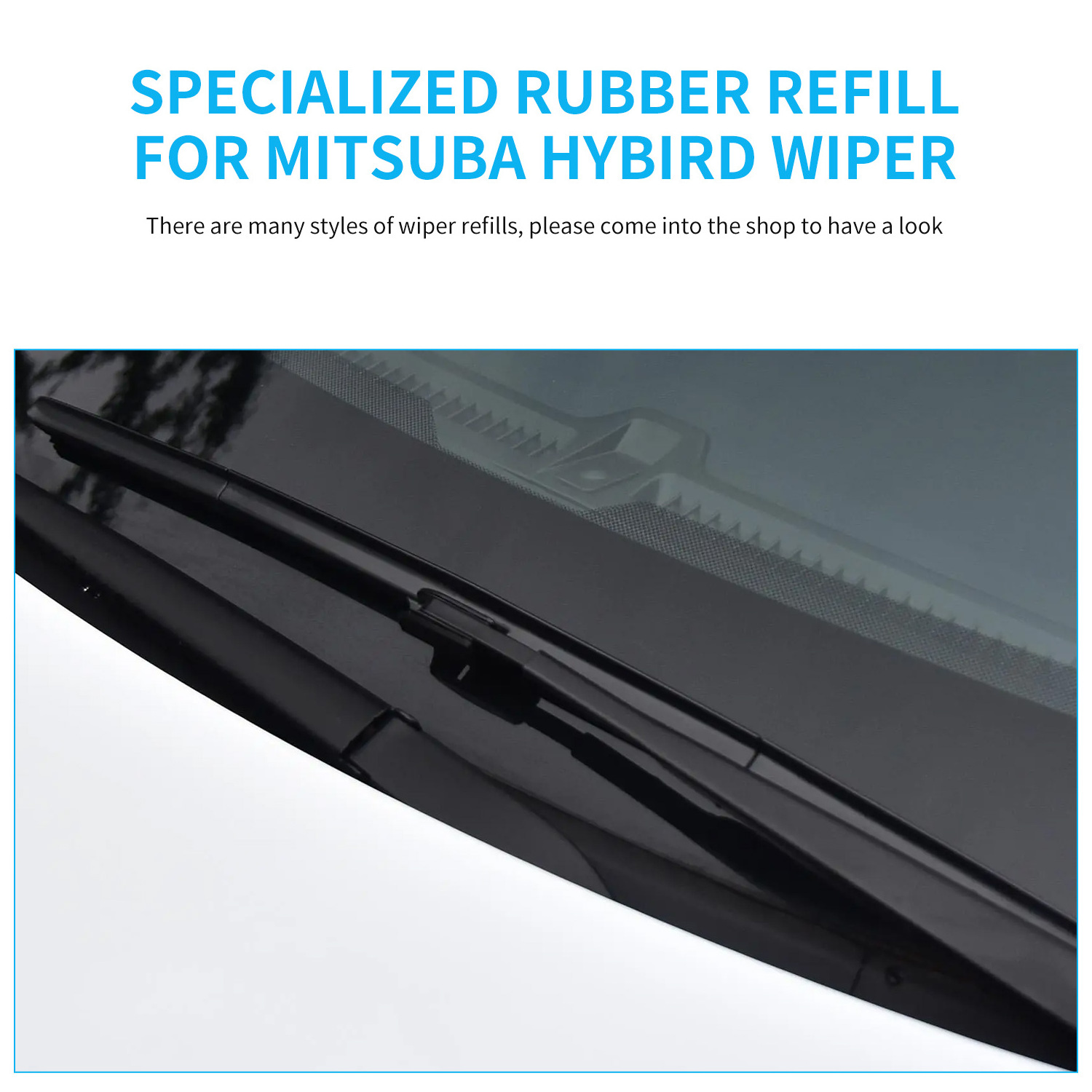 Wholesale car rubber arm windshield wiper blade display universal multi windscreen blades wipers for cars