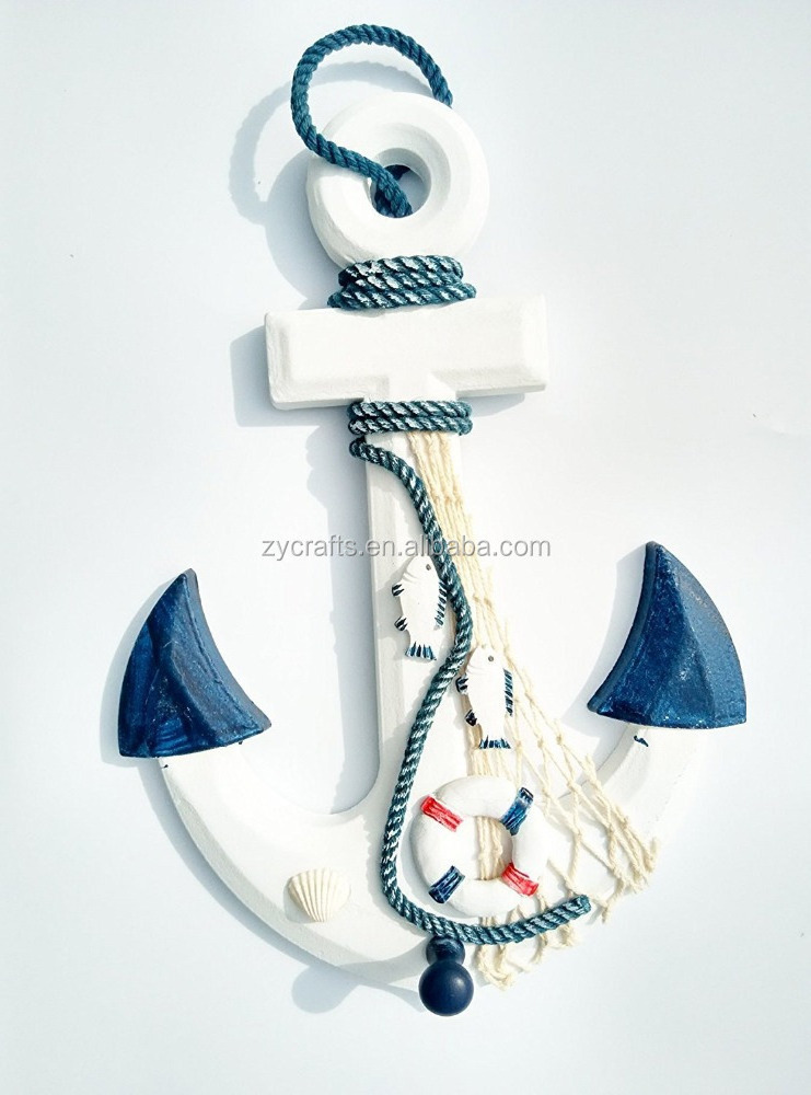 Nautical decor wood Anchor wall Hanging for decor