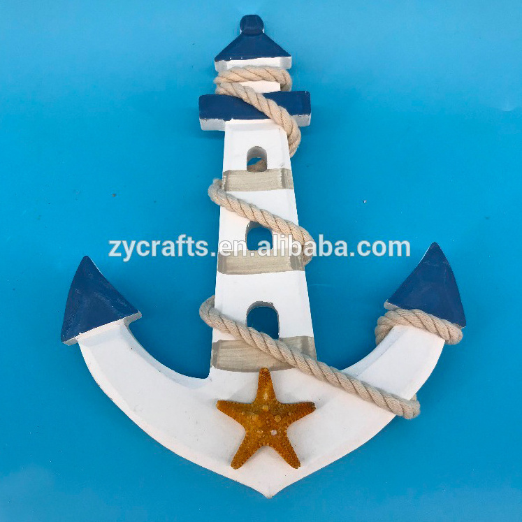 Nautical decor wood Anchor wall Hanging for decor