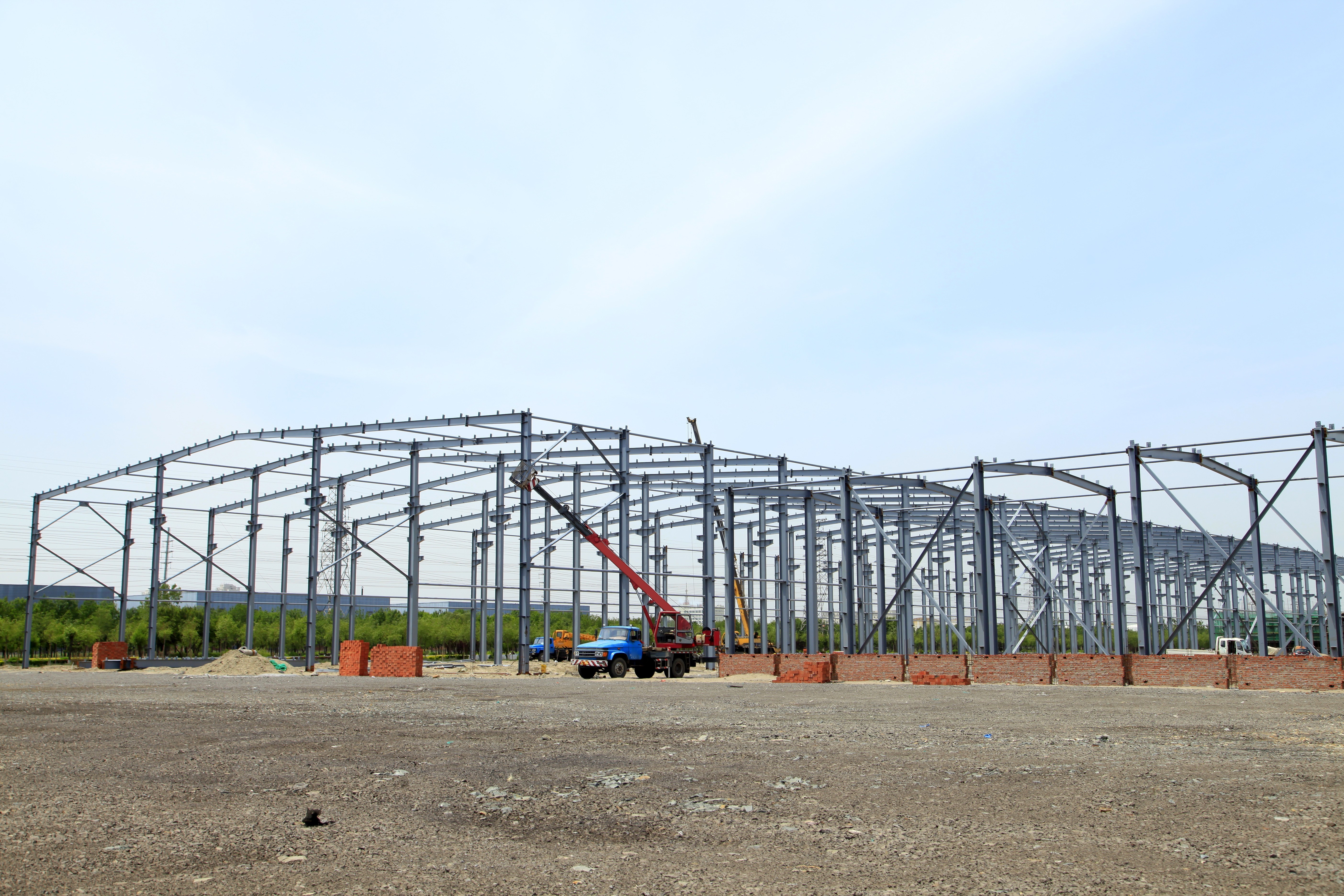 Professional Factory Horse Barn 4s Showroom Prefabricated Exhibition Hall Building Steel Structure