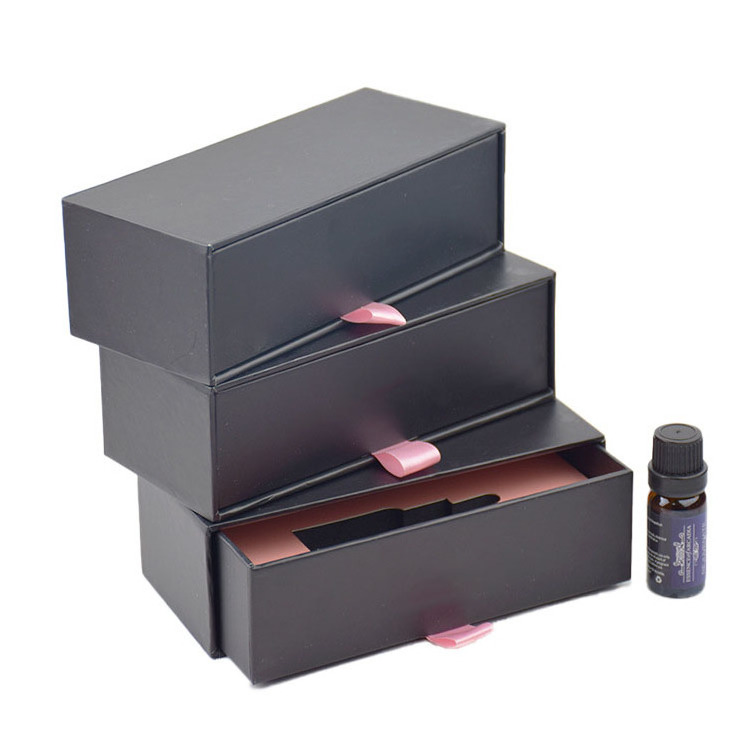 Luxury Custom Logo Perfume Essential Oil Skincare Serum Makeup Set Cosmetic Packaging Box Drawer Sliding Box