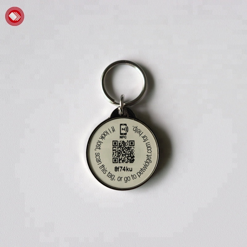 Custom QR Code RFID Epoxy Tag NFC 213 Chip Access Control Card Dog Cat RFID Pet Tracking Tag