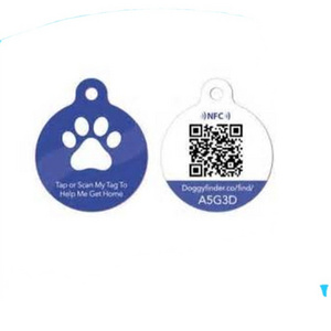 Custom QR Code RFID Epoxy Tag NFC 213 Chip Access Control Card Dog Cat RFID Pet Tracking Tag