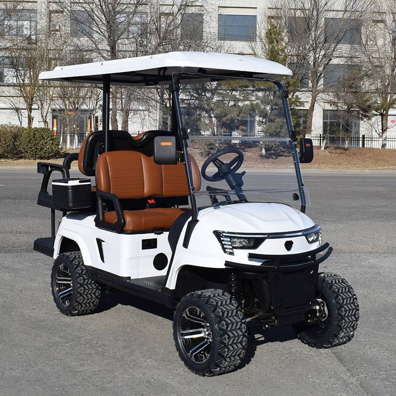 2024 New Design Customizable 4-Person 72V Electric Elevating Golf Car Off Road Vehicle with Lithium Battery Golf Carts