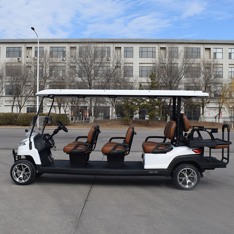 6+2 Seater Electric Golf Cart CE 48V 72V  Led Club Golf Car Factory Prices For Sale