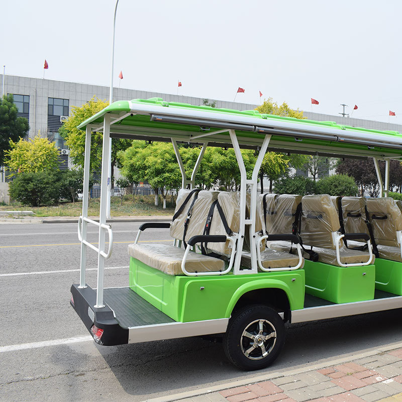 ZYCAR Brand 14 Seater Electric Sightseeing Shuttle Buggy With CE Certificate