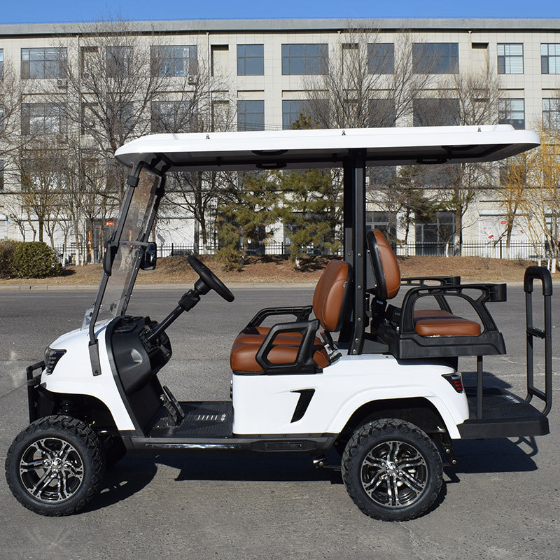 2024 New Design Customizable 4-Person 72V Electric Elevating Golf Car Off Road Vehicle with Lithium Battery Golf Carts