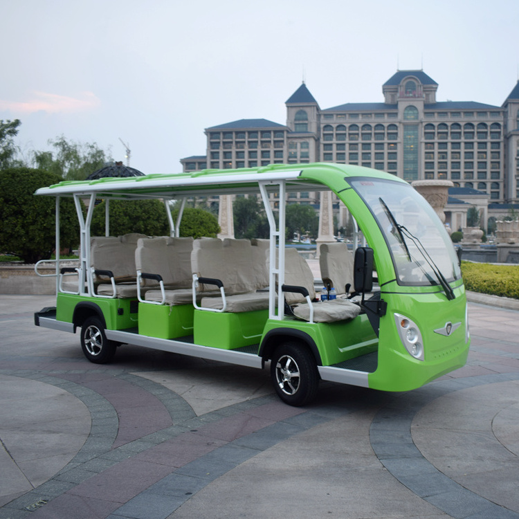 sightseeing car bus 14 seat electric garden utility vehicles open top bus for sale