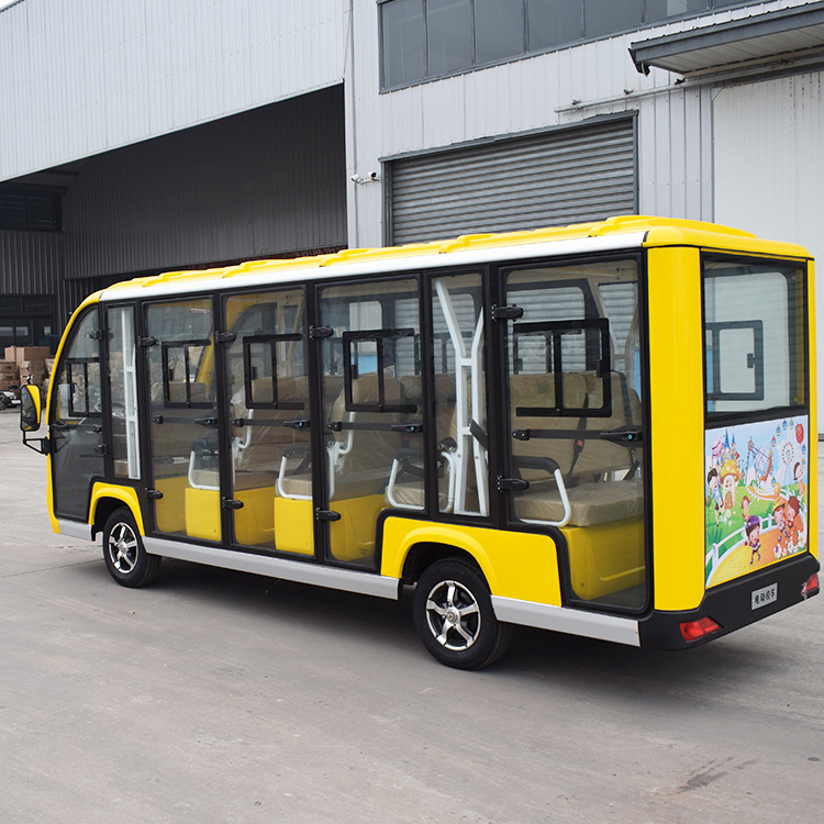 Electric Sightseeing Bus 17 Seater Electric Sightseeing Car 72V 9kw Motor