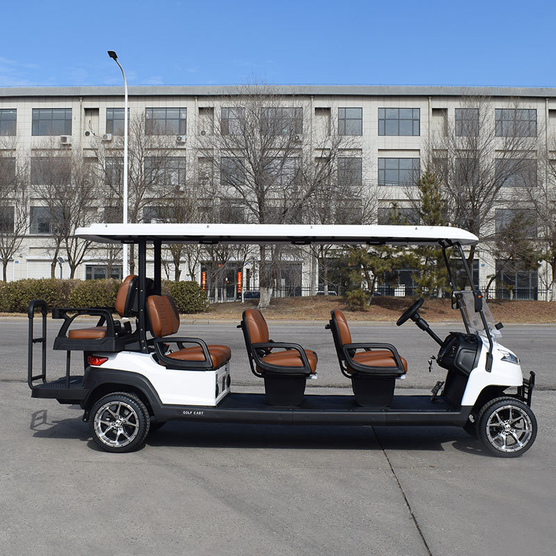 6+2 Seater Electric Golf Cart CE 48V 72V  Led Club Golf Car Factory Prices For Sale