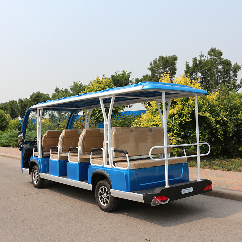 sightseeing car bus 14 seat electric garden utility vehicles open top bus for sale