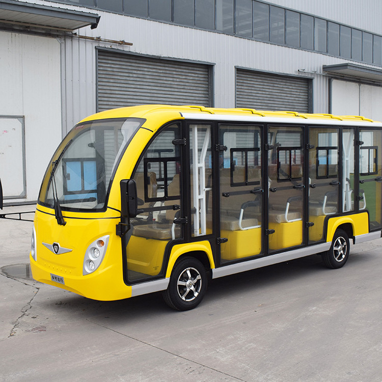 Electric Sightseeing Bus 17 Seater Electric Sightseeing Car 72V 9kw Motor