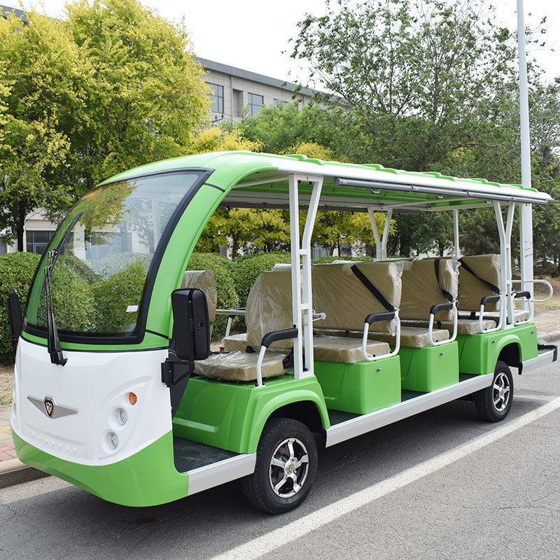 ZYCAR Brand 14 Seater Electric Sightseeing Shuttle Buggy With CE Certificate