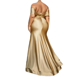 Satin Elegant Custom Any Color Plus Size Bridesmaid Dresses Sleeveless Backless Gold Color Bridesmaid Evening Dresses