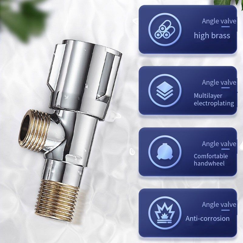 Wholesale cheap switch water stop brass angle valve bathroom water distribution valve