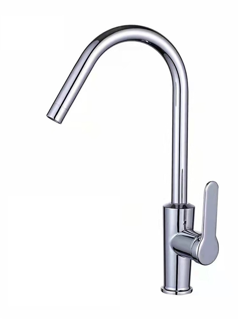 Factory direct quality kitchen mixer countertop installation hot and cold kitchen faucet matte black