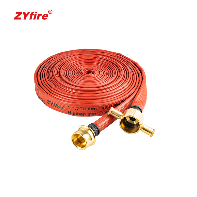 ZYfire Factory Supply Firefighting Equipment Rubber pvc lay flat flexible Hose pipe Approved By UL BS LR