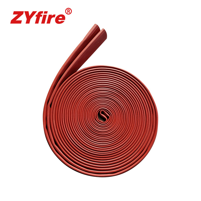 Zyfire firefighting equipment accessories flexible nitrile rubber layflat fire control hose for water discharge