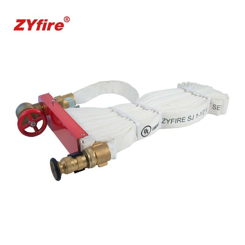 ZYfire Fire Hose Pipe 100% Virgin Polyester Jacket Cabinet Hose White Polyurethane (TPU) Tube