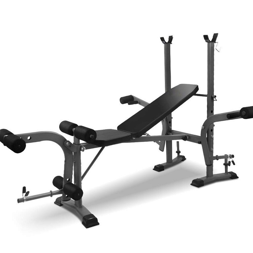 Gym Bench Press Sporting Commercial Pro Incline Flat Exercise Adjustable Dumbbell Weight Bench with squat stand