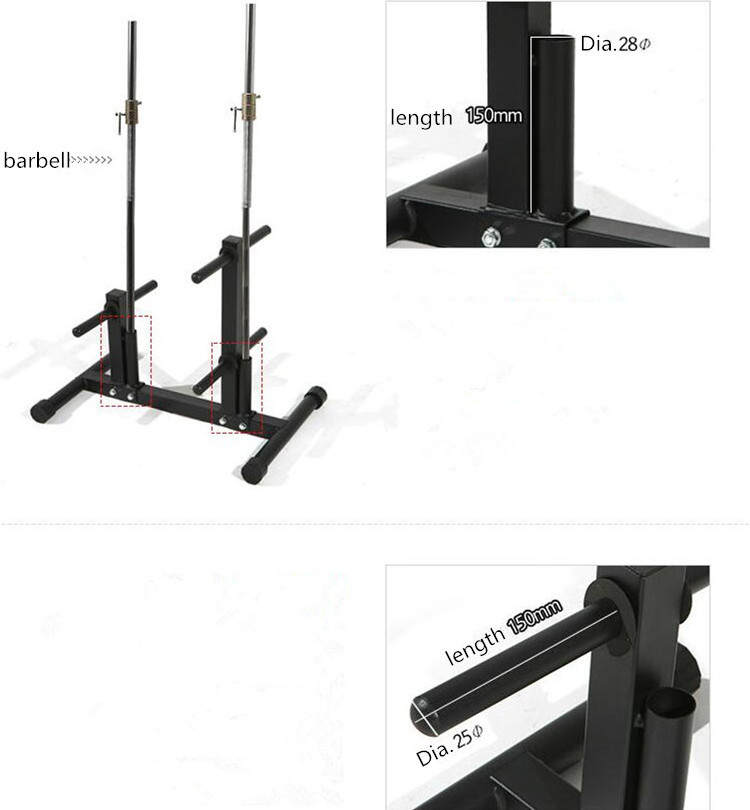 ZYFIT Barbell Dumbbell Rack Weights Storage Stand for Home Gym Bench Base