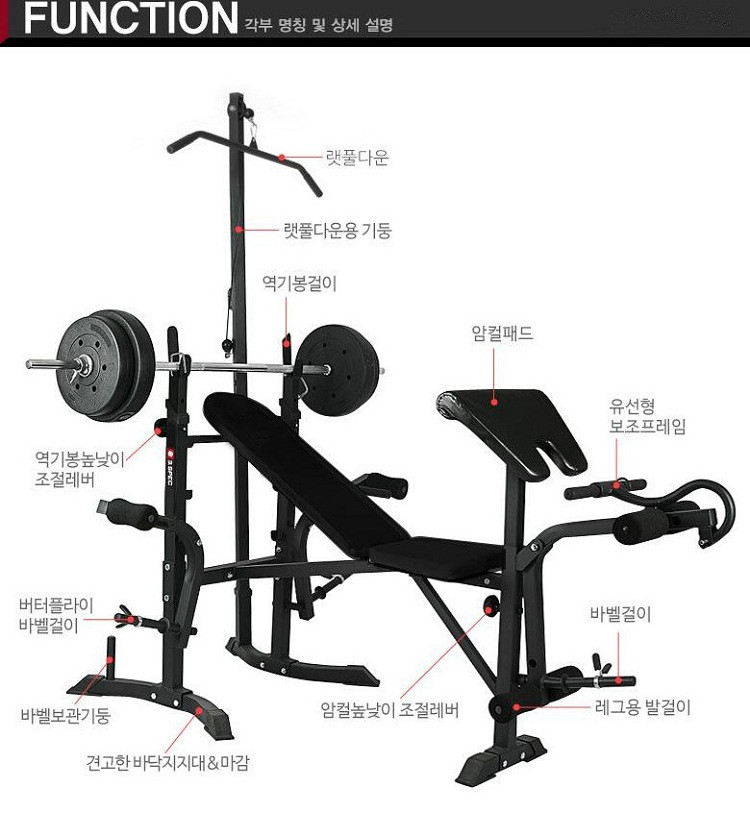 ZYFIT:Weight Bench with Leg Extension and Curl, Incline Decline Benches for Home Gym Exercise & Strength Training