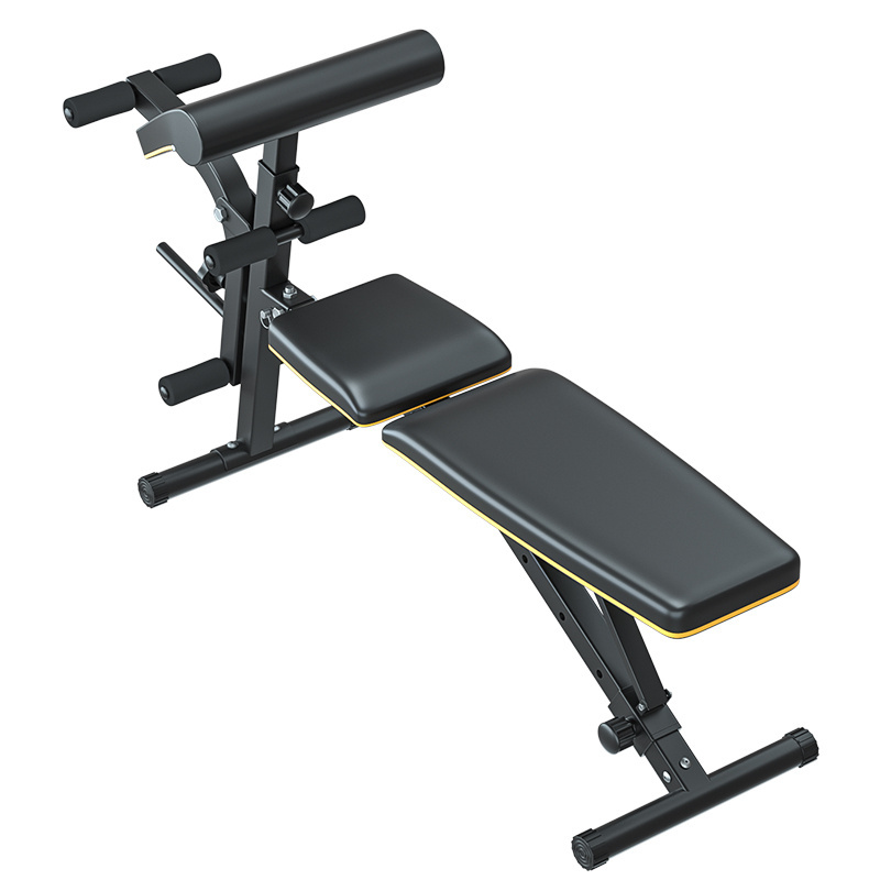 Multifunctional Adjustable Folding Fitness Flat Weight Bench With Preacher Curl and leg developer attachment