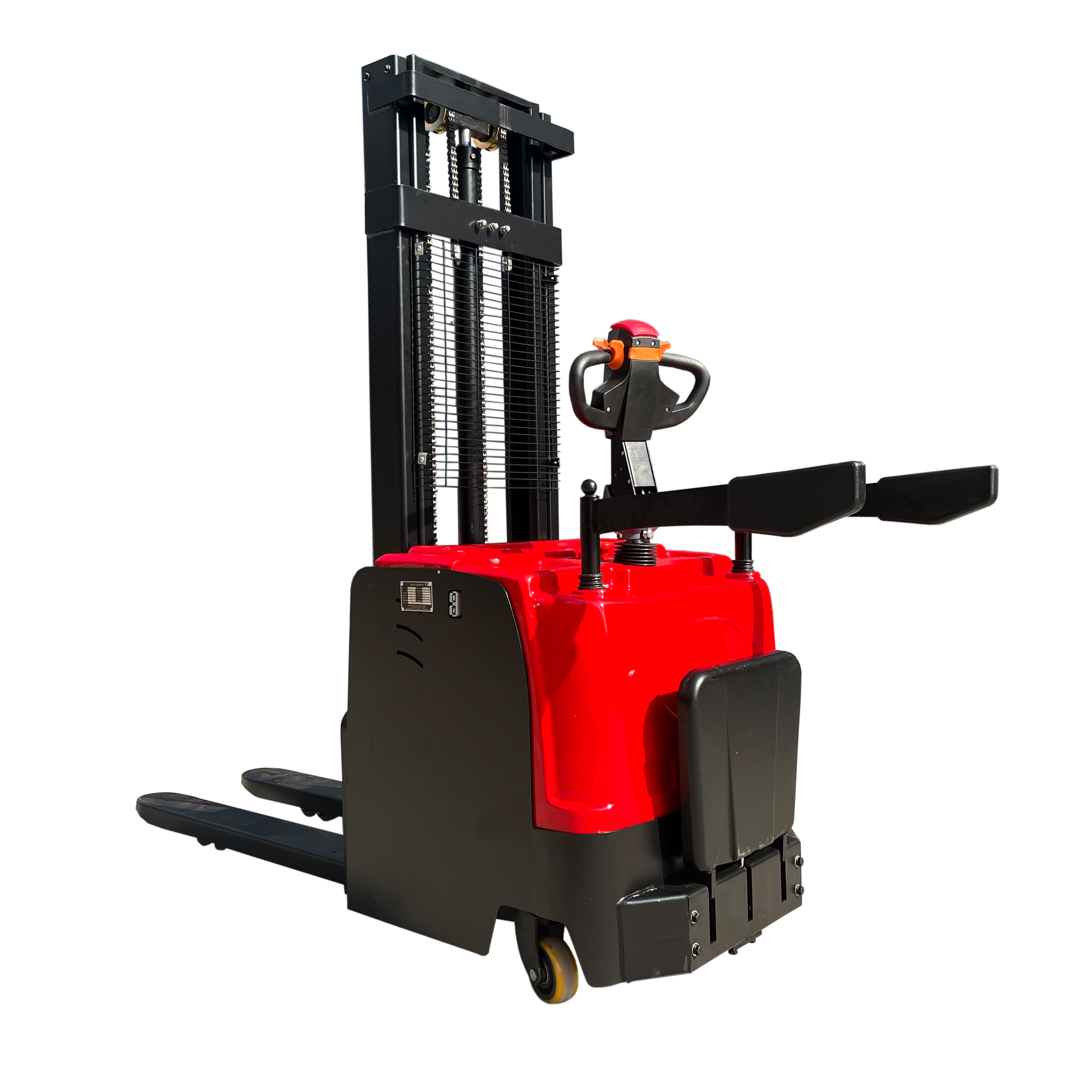 China Mini narrow aisle electric stacker forklift for sale