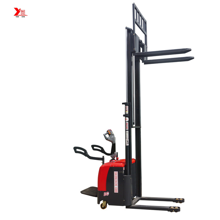 China Mini narrow aisle electric stacker forklift for sale