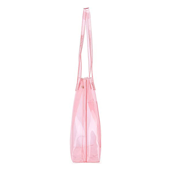 large plastic colored clear tote vinyl plastic large bag beach bag plastic fashion large clear pvc tote bag