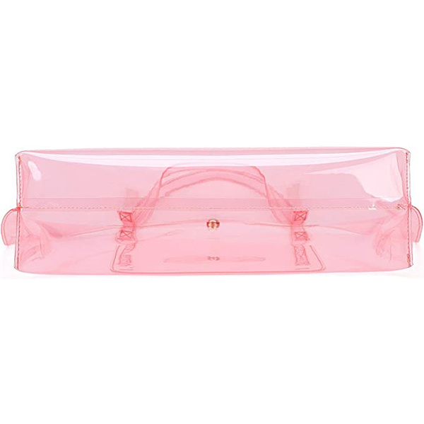 large plastic colored clear tote vinyl plastic large bag beach bag plastic fashion large clear pvc tote bag