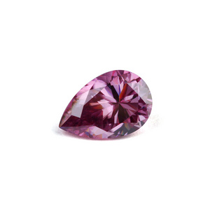 Wholesale VVS1 Pear  Cut  Pink Mossanite Loose Moissanite  moissanite diamond Moissanite