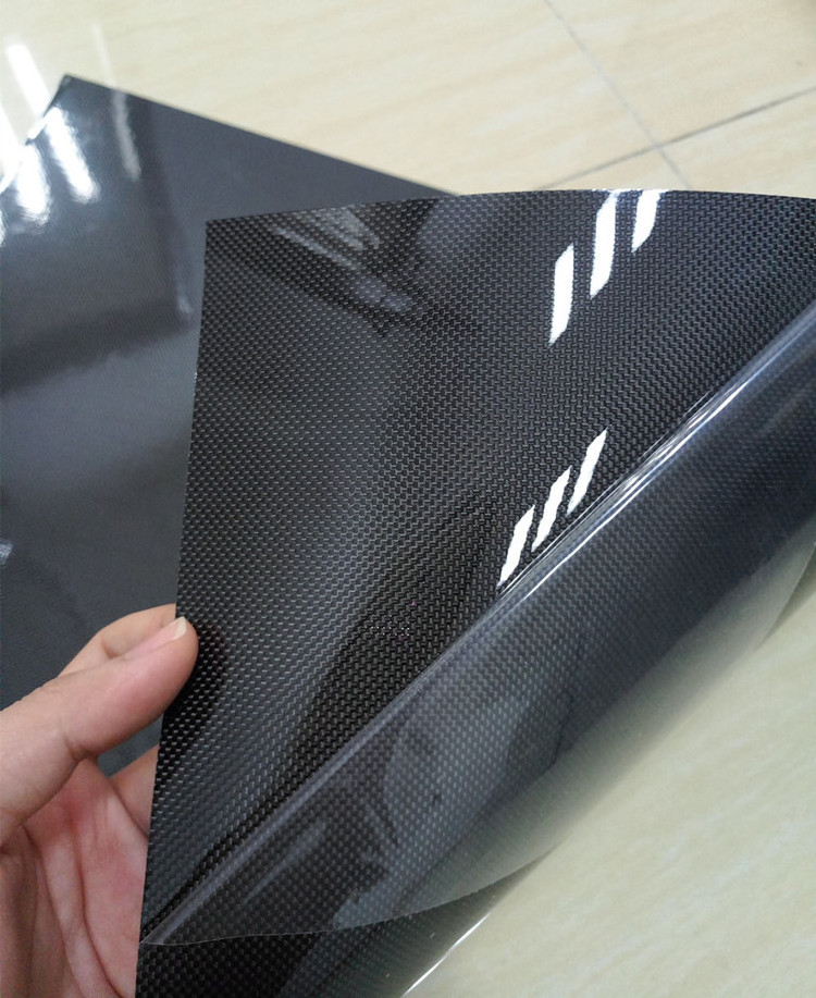 Free Sample Ultra Light Flexible Thin Colored 3K Real Carbon Fiber Veneer Plate Sheet