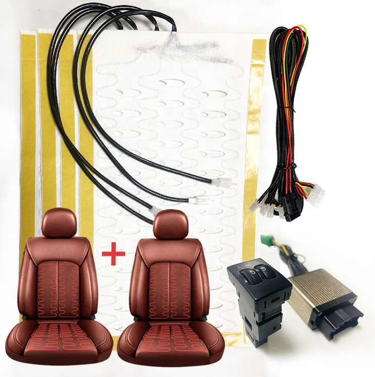 Rotary switch Alloy Wire Car Electric Heated Seat Cushion For Toyota