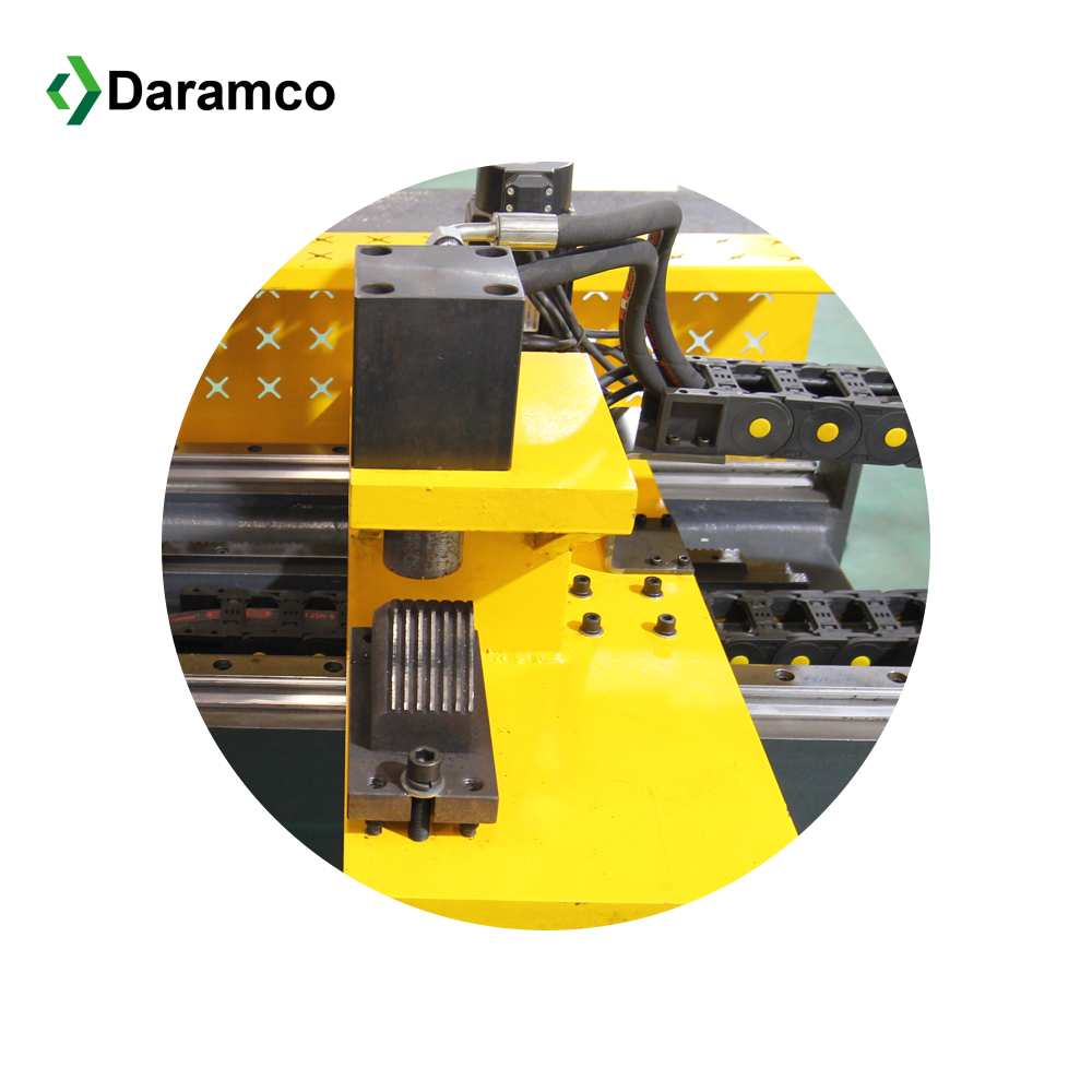 Daramco Hydraulic Steel Tube Hole Square Punch automatic pipe punching Hydraulic Pipe Punching Machine