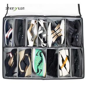 Factory free samples Wholesale Oxford Drawer Dividers Shoe Organizer Box 12 Pairs Underbed Shoe Storage Container