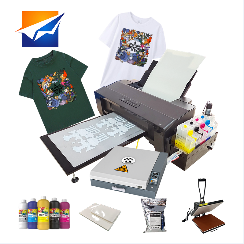 ZYJJ New Update Cheaper Small Desktop T-Shirt Printing Machine A3 L1800 Printhead inkjet DTF Printer by Heat Transfer Film