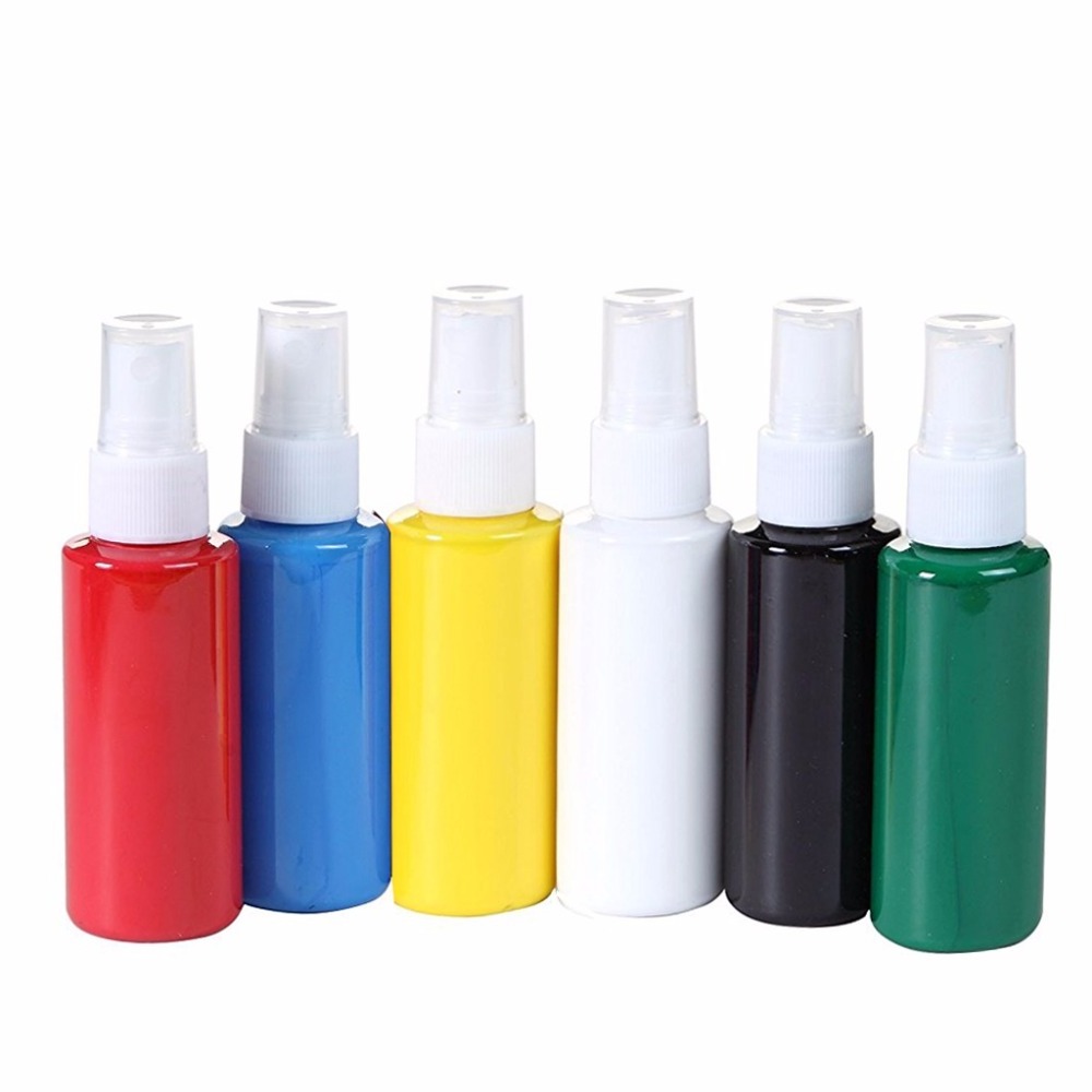 6 color 60ml Waterproof Spray Fabric & Textile Paint