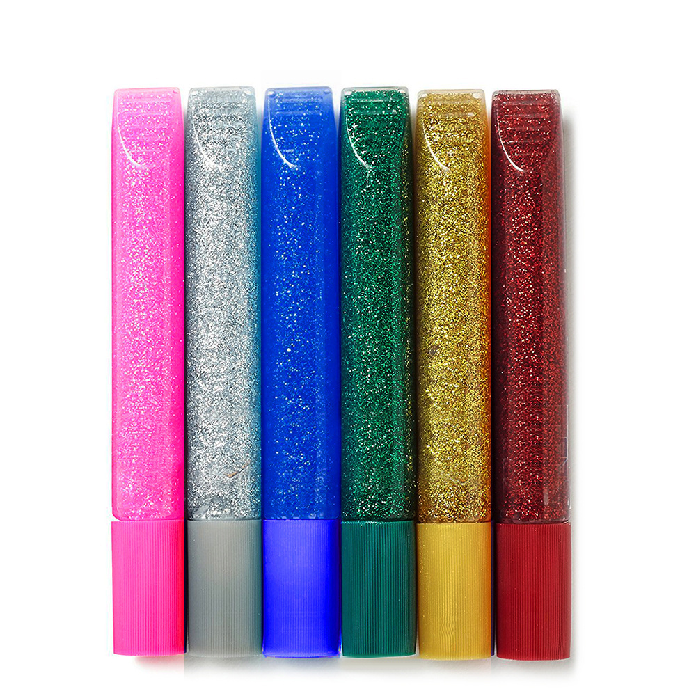 6 Pack Washable Glitter Glue Pens Art Christmas for Kids Kids DIY Art Craft Toys Other Holiday Supplies 5000 Sets Blister Card